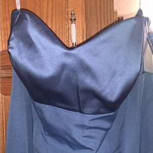 Oleg Cassini Midnight Blue Strapless Dress